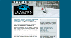 Desktop Screenshot of candcsnowmobiletours.com